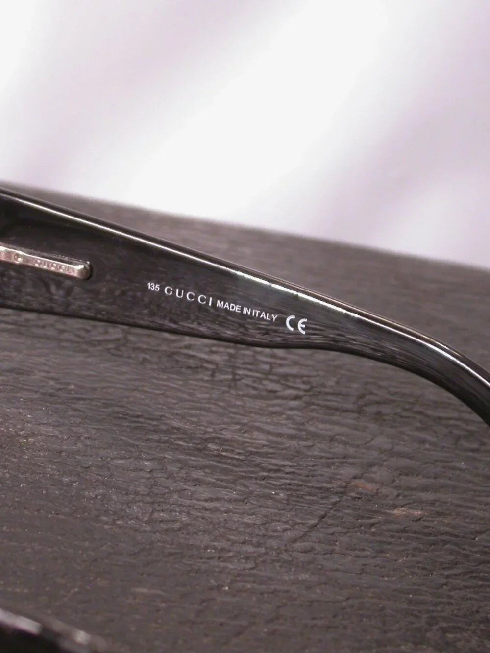 Authentic Gucci Metal Modern Jet Black Eyeglasses Frames Made in Italy